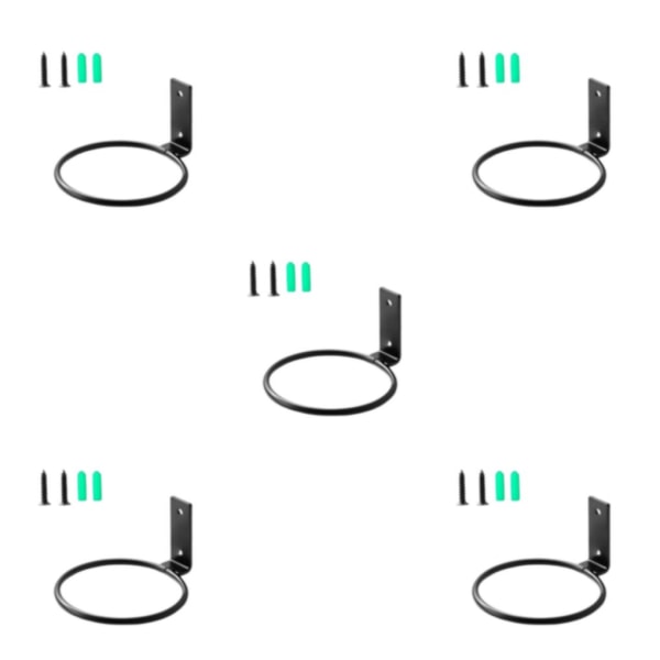 1/2/3/5 svart metallfäste Stark och hållbar växtkrok 4 inches（100g） 5PCS