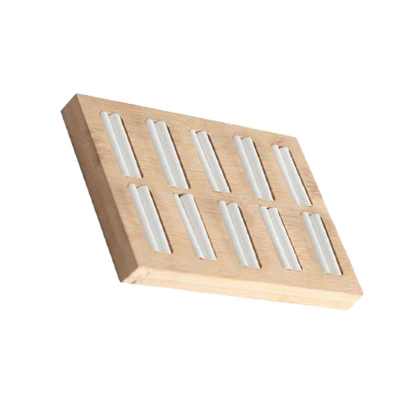 1/5 trä örhängen Ringar Smycken Display Fack Organizer Hållare 1Set