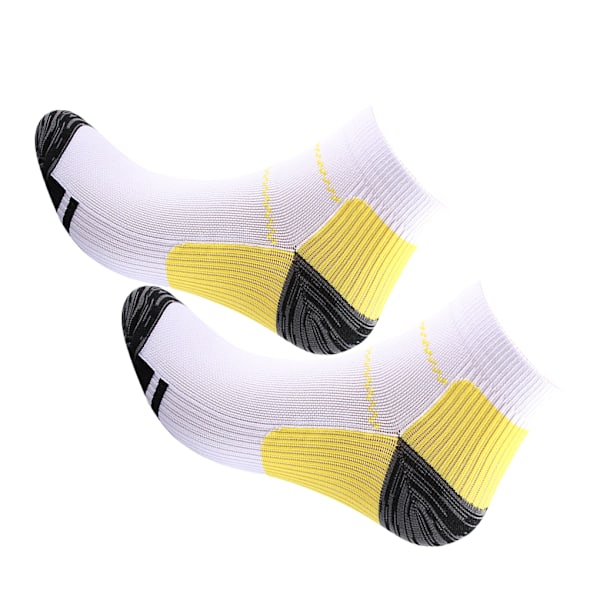 2st polyesterfötter Bekväma kompressionsstrumpor för avlastning yellow L/XL