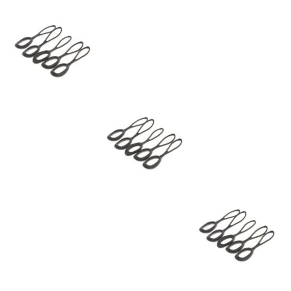 1/2/3/5 5 stycken Non- För slip Stark För Dragkedja Dragsladd Zip Grey 66mm 3Set