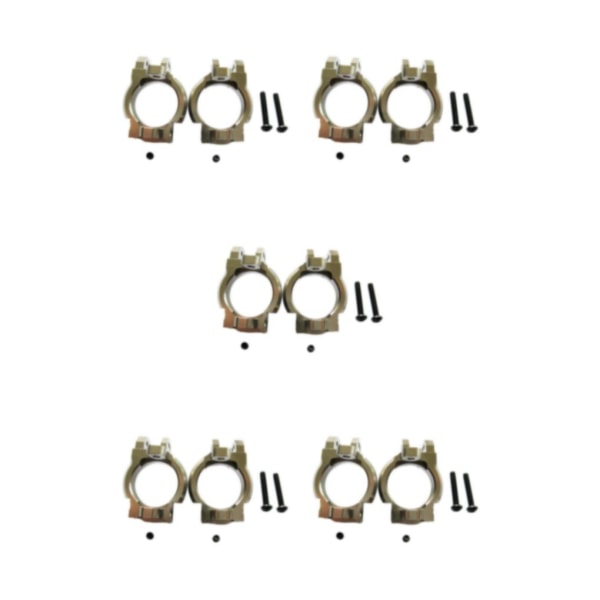 1/2/3/5 2pack/lot Aluminium främre C-nav hjulblock för axial Titanium 5Set