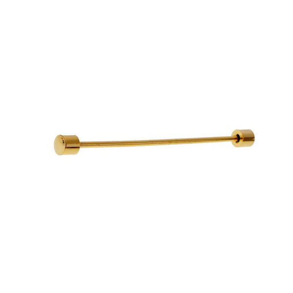 1/2/3/5 Herr Gift Cylinder Skjorta Krage Clip Bar Pin Clip Tie Gold 1Set