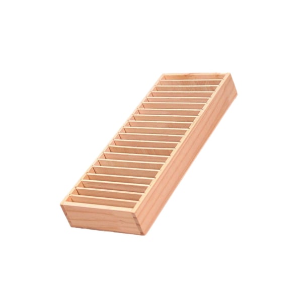 Trä Pannband Hållare Armband Förvaring Display Box Lättvikt
