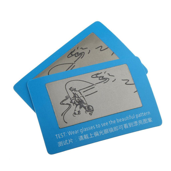 1/2/3 100 stycken Premium hårt polariserat testpappers kortlins 1Set