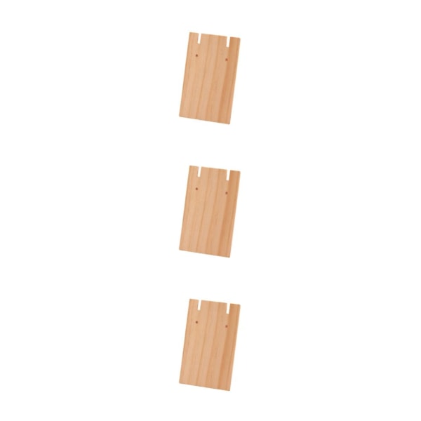 3/5 trätillverkat displayställ för örhängen Brett displayutrymme L 3Set