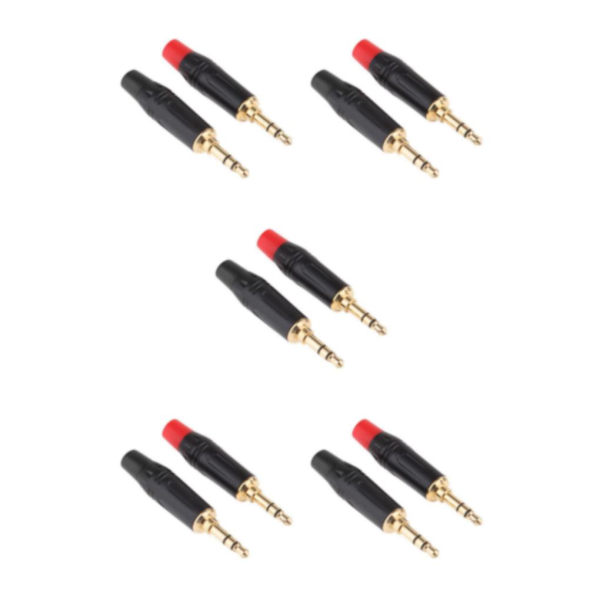 1/2/3/5 2 stycken 3,5 mm 3-poliga hanreparationshörlurar Ljudlödning 5Set