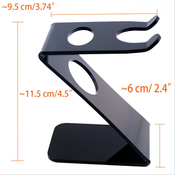 1/2 Plast Z-Shape Stand Barber Salon Borste Rakverktyg 1Set