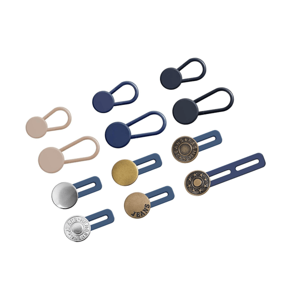 1/2/3 12 delar Byxa Button Extender No Sew Flexibel Osynlig 1Set
