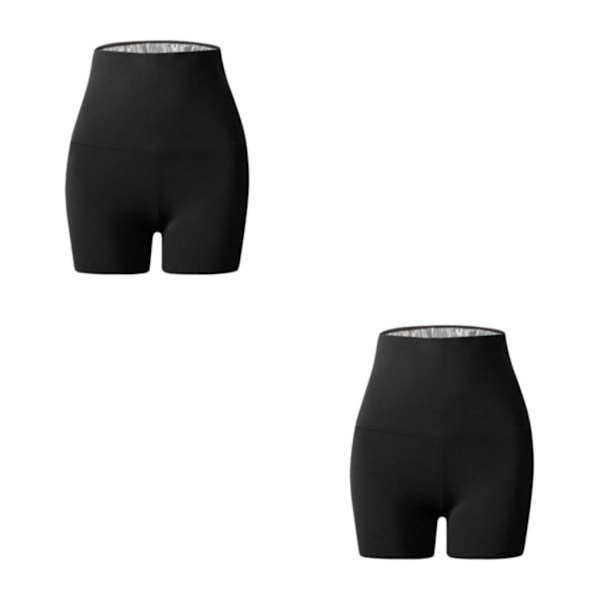 1/2/3/5 Dam Bastu Shorts För Capri Legging Träningsbyxor för Shorts 1 60-80kg 2Set