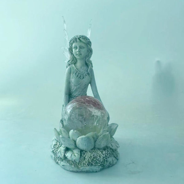 1/2 Charmig trädgård Fairy Figurine Hylla Lawn Statyer Yard Type F 1Set