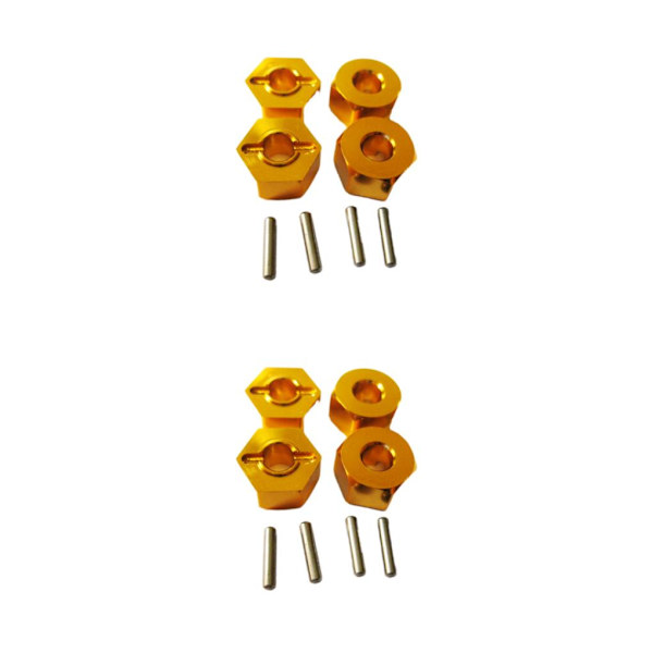 1/2/3/5 4MM hjulfäste för 1/14 LC larvband Hög precision 4MM yellow 2Set