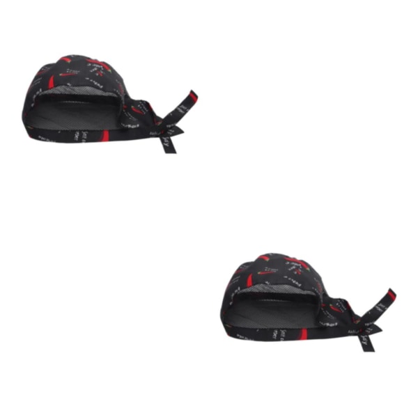 1/2/3 Chef Hatt Servitör Grill Unisex BBQ Bageri Uniform Caps Hat Chili 63cm hat circumference 2Set