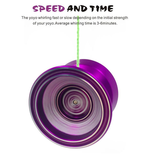 1/2/5 BEBOOYOYO Cool Legering Professionell YoYo Kullagersträng Purple 1Set