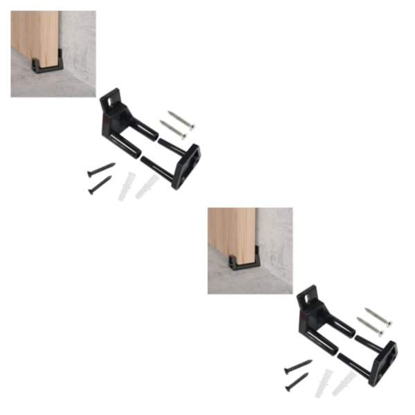 1/2 2st skjutbar ladugårdsdörr Golvguider Bottenguide Golvfäste 2Set