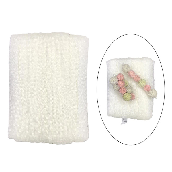 1/3/5 Löslig Pva Mesh Bait Storage Bag Tackleutrustning White 25mm 1Set