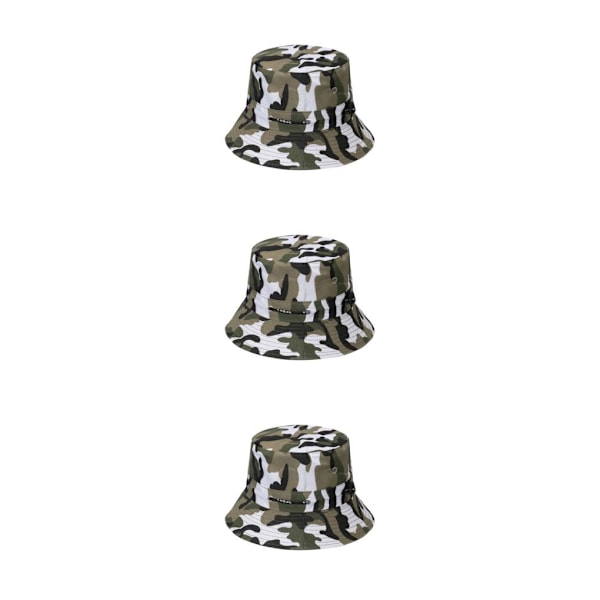 1/2/3/5 Bekväm och andningsbar fiskarehatt för sol disruptive pattern2 58cm 3PCS
