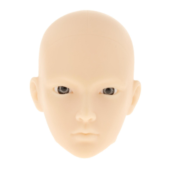 1/2/3 1/6 För BJD Doll Head Sculpt med grå ögon Doll Head DIY 2Set