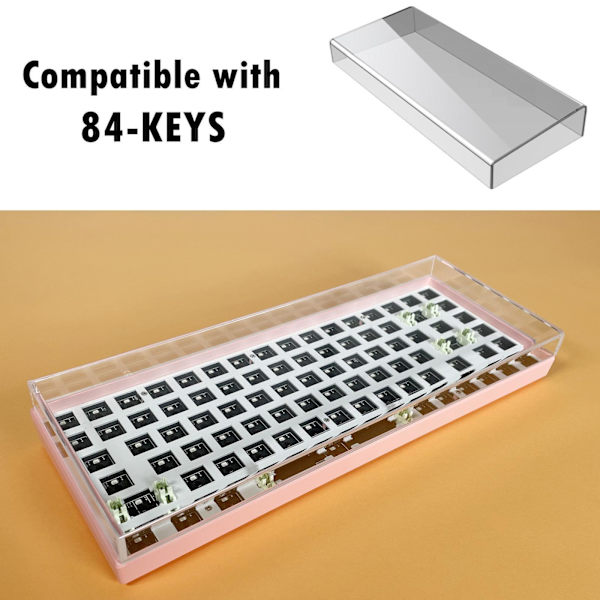 1/2/3/5 Clear Acrylic Keyboard Cover för Logitech Laptop 84 Keys 1 Pc