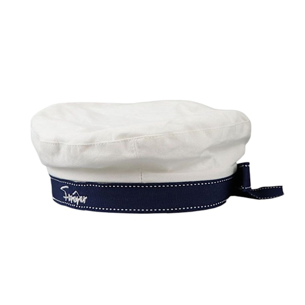 1/2/3 Sjömansmössa Stickad Mesh För Baskermössa Navy Mariner Cap White 56cm-58cm 1Set