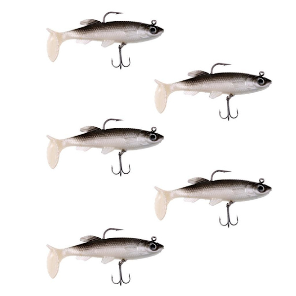 1/2/3 Vivid Minnow Fishing Lures Soft Baits 3D fish eye 1Set