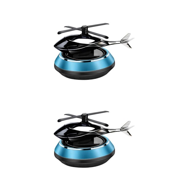 1/2/3 Solar Powered Car Air Freshener För Creative Small Car Blue 10.4x8cm 2Set