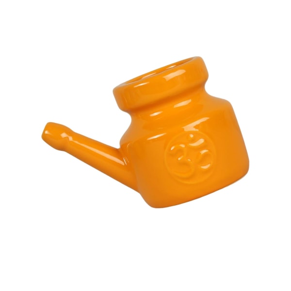 1/2/3/5 Keramik Neti Pot Leakproof Sinus Rinse Pot Tålig för Orange 5.51 Inchx3.94 Inchx4.13 Inch 2Set