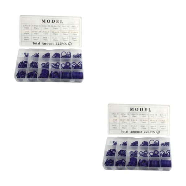 1/2/3/5 Universal Fit gummi O- set - Tätningshållfast 225pcs purple 2PCS