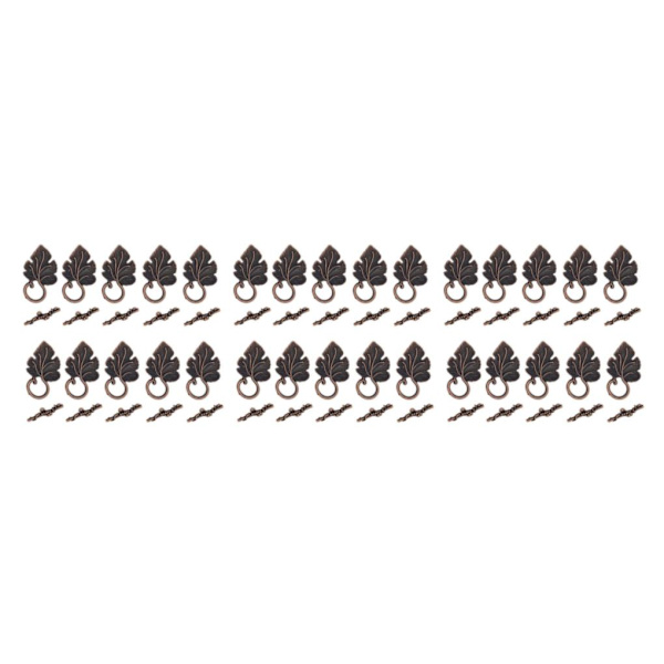 1/2/3 10 set Leaf OT Toggle Clasps Smycken Clasp Connectors Platinum 3Set