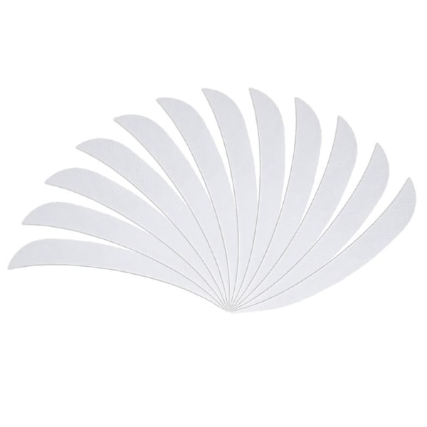 1/2/3/5 12 stycken För Bågskytte Jaktfjäder Fletching Right White 1Set