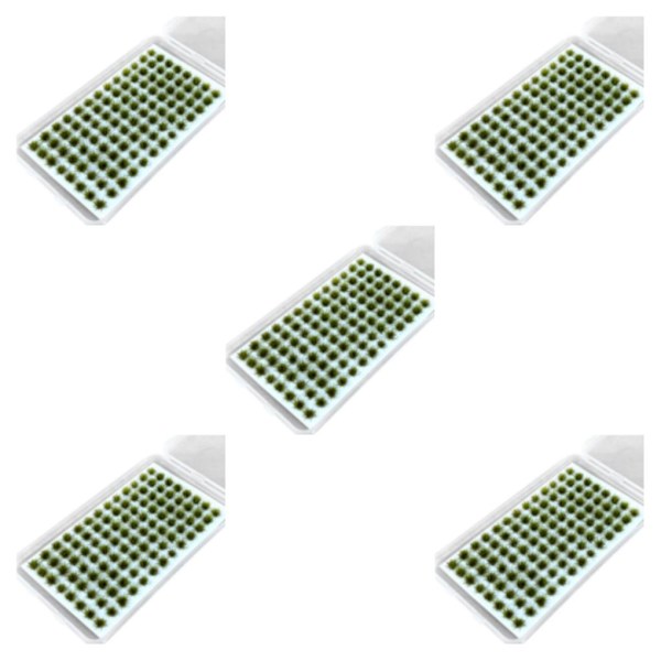 1/2/3/5 Resin Mini Grass Tuft Lågt underhållsminiatyrer Statisk No.4 5Set