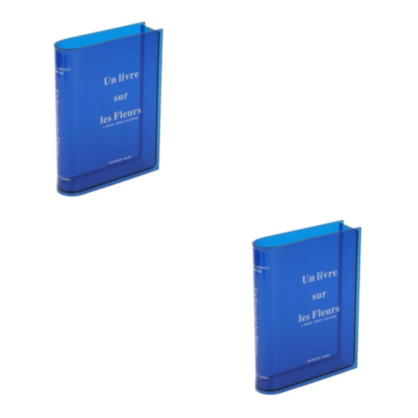 1/2/3/5 Modern Minimalistisk Bok Vas Akryl Bordsvas för Blue 15 x 20 x 4cm 2Set