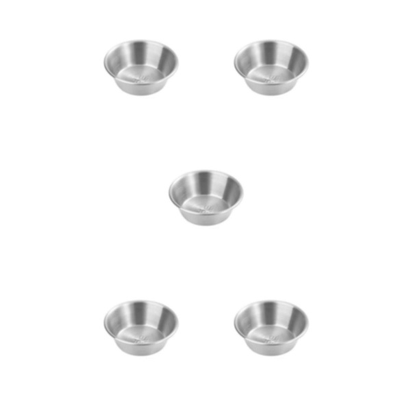 1/2/3/5 Rostfritt stål Kryddor såskopp Hållbar och lätt att 7cm（sanding） 5PCS
