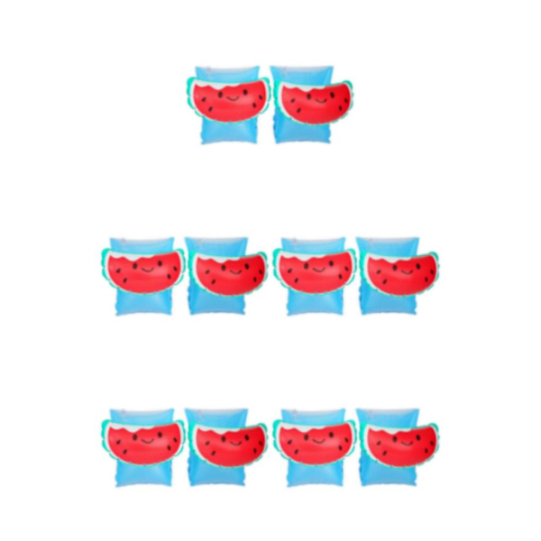 1/2/3/5 2x uppblåsbara armband för barn simärmar flyter Watermelon 15x15x1cm 5Set