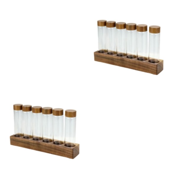 1/2 Kaffebönor Förvaringsbehållare Tom Spannmål Nötförseglad 22g 21.5 x 4.7 x 3cm 2Set