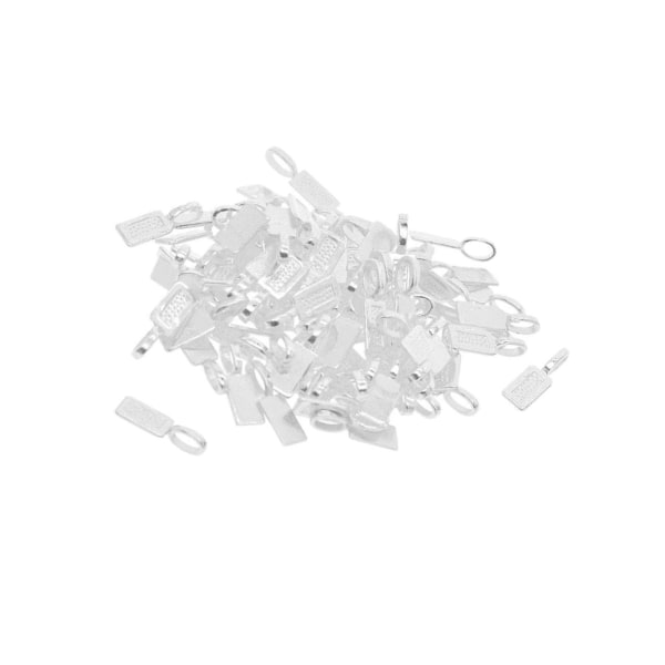 1/3 50 stycken blank rektangelram lim på bails berlockhänge 1Set