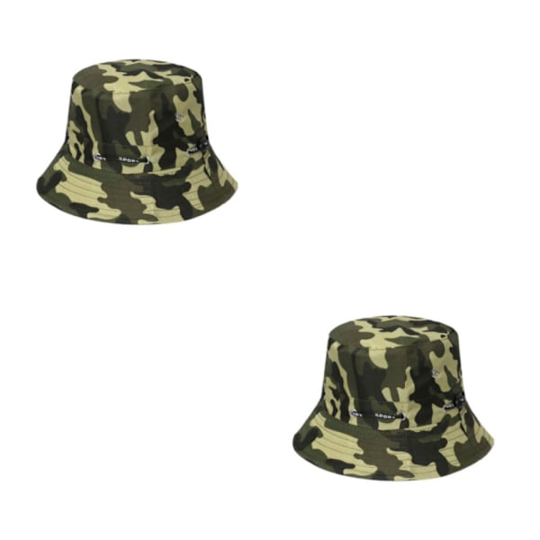 1/2/3/5 Bekväm och andningsbar fiskarehatt för sol disruptive pattern3 58cm 2PCS