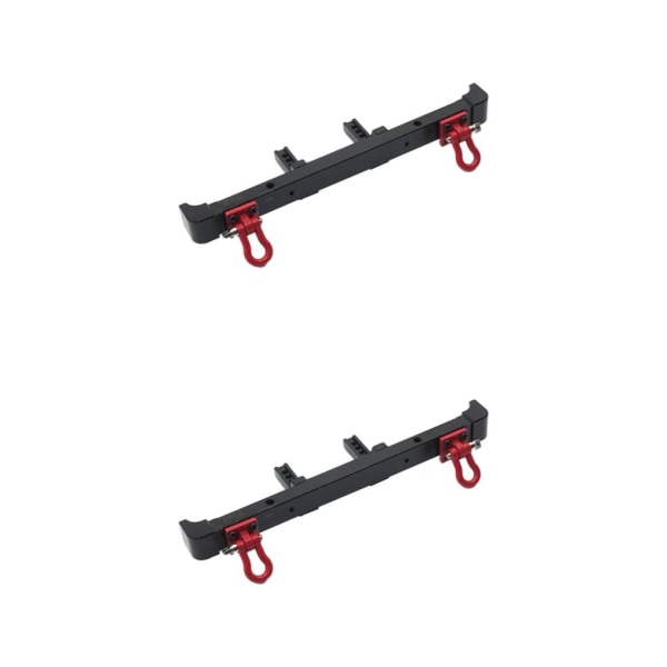 1/2/3/5 RC metall bakre stötfångare med schacklar för ZP1001 ZP1002 Black 141mm 2Set