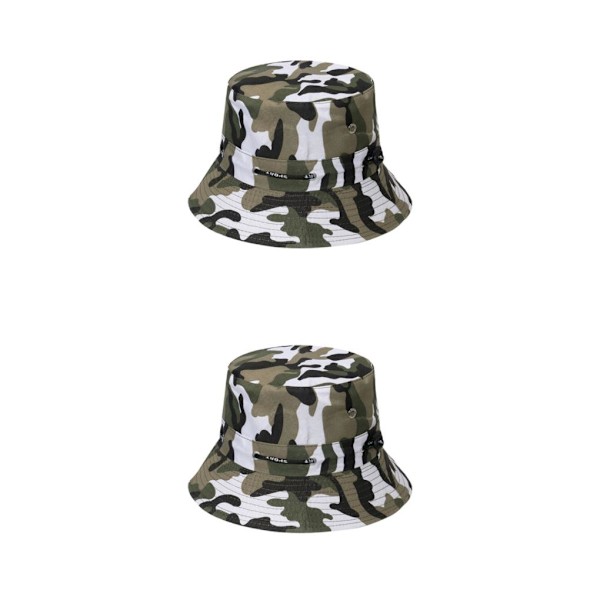 1/2/3/5 Bekväm och andningsbar fiskarehatt för sol disruptive pattern2 58cm 2PCS