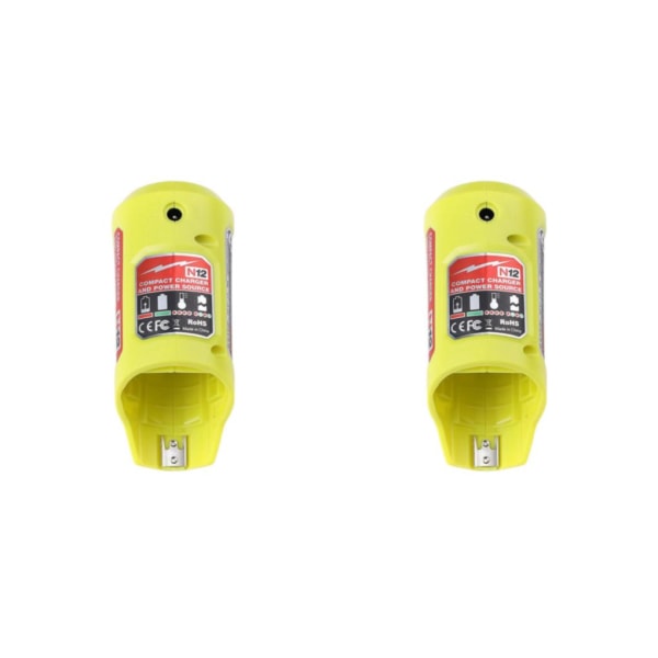 1/2/3 M12 48-59-1201 USB adapter Kraftfull Power Yellow 2PCS