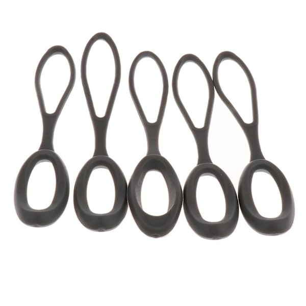 1/2/3/5 5 stycken Non- För slip Stark För Dragkedja Dragsladd Zip Grey 66mm 1Set