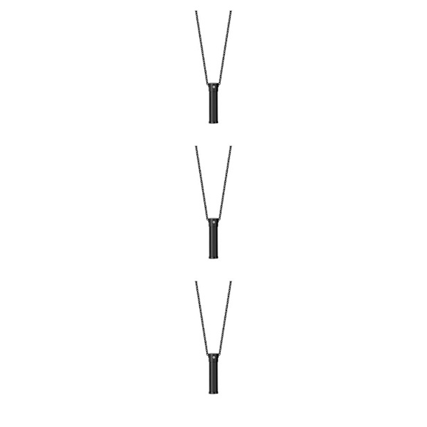 1/2/3 Urn Halsband Keepsake Bar Cylinder för fester Black 1.50x0.35 Inch 3Set