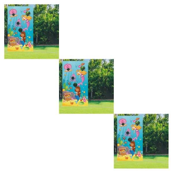 1/2/3 Återanvändbara speluppsättningar Banner Friends Interaction Toss Game Style D 3Set