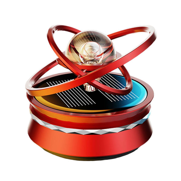1/2/3 Solar Powered Car Air Freshener För Creative Small Car Red 58x69mm 1Set
