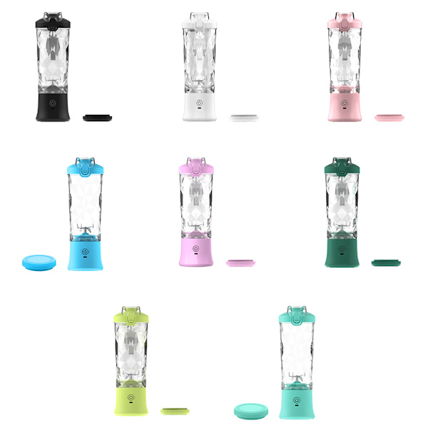 USB laddning Bärbar Juicer 600ml Multifunktionell med hög kapacitet yellow