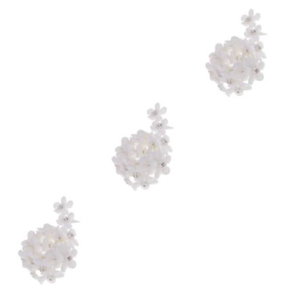 1/2/3/5 1 Yard Flower Pearl Crystal Ribbon Lace Trim Sy 3Set