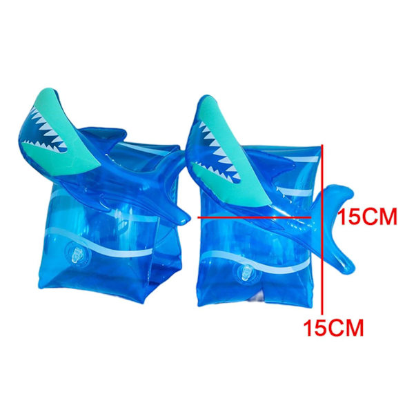 1/2/3/5 2x uppblåsbara armband för barn simärmar flyter Shark 15x15x1cm 5Set