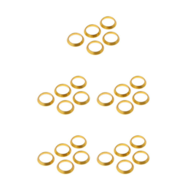 1/3/5 Aluminium Winding Check Dekorativ Ring DIY fiskespö 5Set