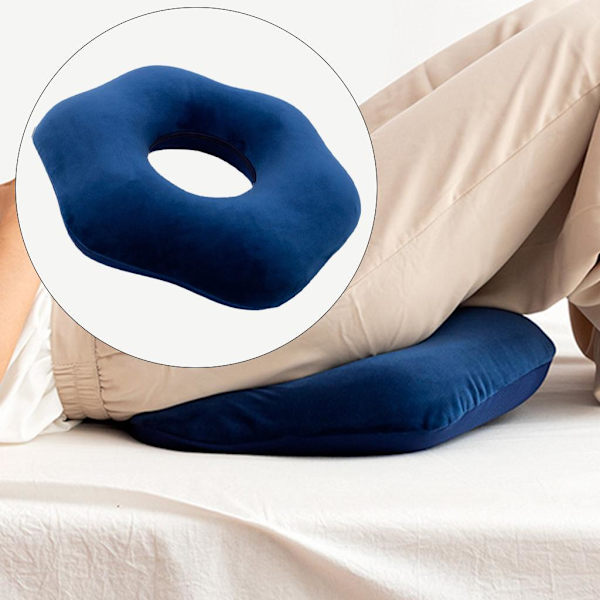 Donut Kudde Kudde Andas Graviditet Stol Kudde Dark blue 42x37x9.5cm