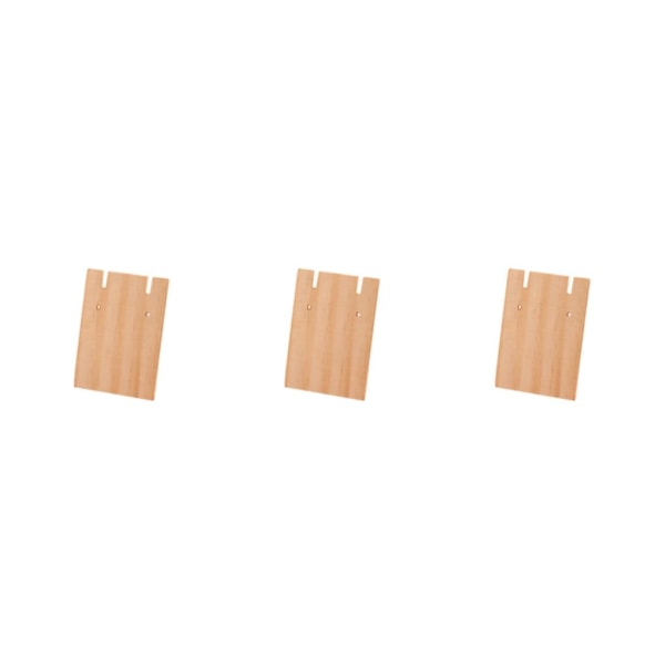3/5 trätillverkat displayställ för örhängen Brett displayutrymme M 3Set
