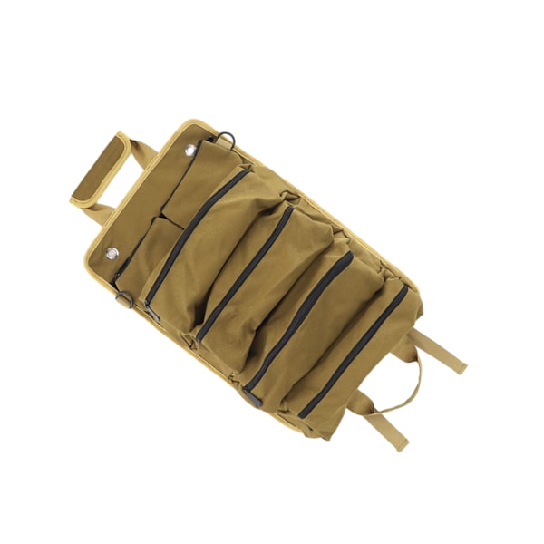 1/2 Heavy Duty Roll up Verktygsväska Med Multi-ficka - Slitstark Och khaki 1 Pc